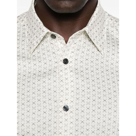 Emporio Armani Men's Patterned Cotton Shirt
